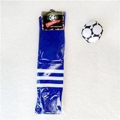 Hnéháir slöngusokkar Litríkir fótboltasokkar